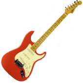 G&L LEGACY (Fullerton Red, maple, 3-ply Vintage Creme). №CLF50859. Made in USA - Електрогітара