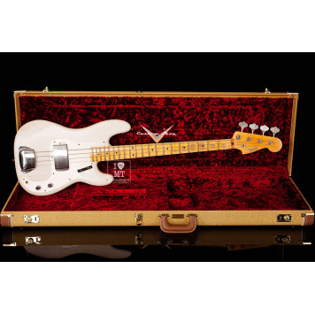 FENDER CUSTOM SHOP 1959 PRECISION BASS JOURNEYMAN RELIC AGED WHITE BLONDE Бас-гітара FENDER CUSTOM SHOP 1959 PRECISION BASS JOURNEYMAN RELIC AGED WHITE BLONDE Бас-гітара-9