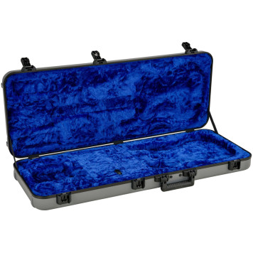 FENDER DELUXE MOLDED STRAT/TELE CASE SILVER/BLUE Кейс для електрогітари FENDER DELUXE MOLDED STRAT/TELE CASE SILVER/BLUE Кейс для електрогітари-1